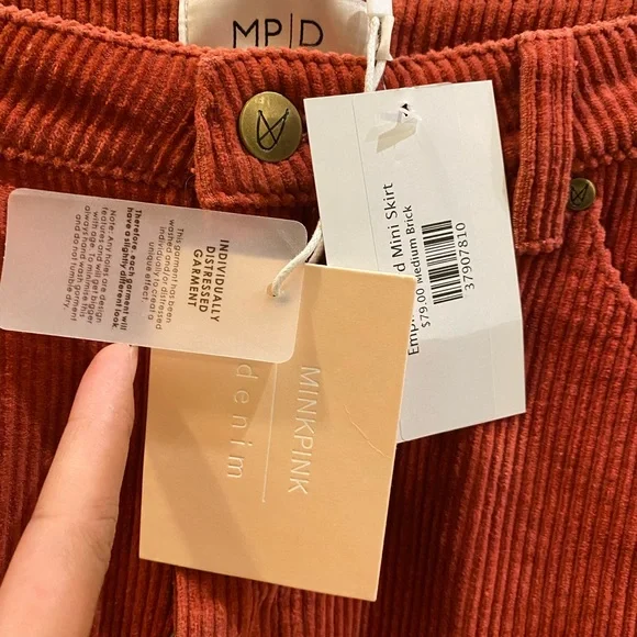 MINK PINK Empire Cord Mini Skirt - Picture 13 of 16